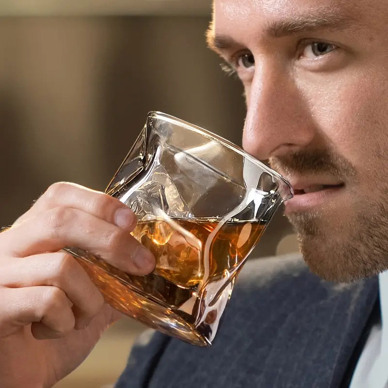 Set of 2 Lowball Whiskey Glasses, 10 oz / 280 ml