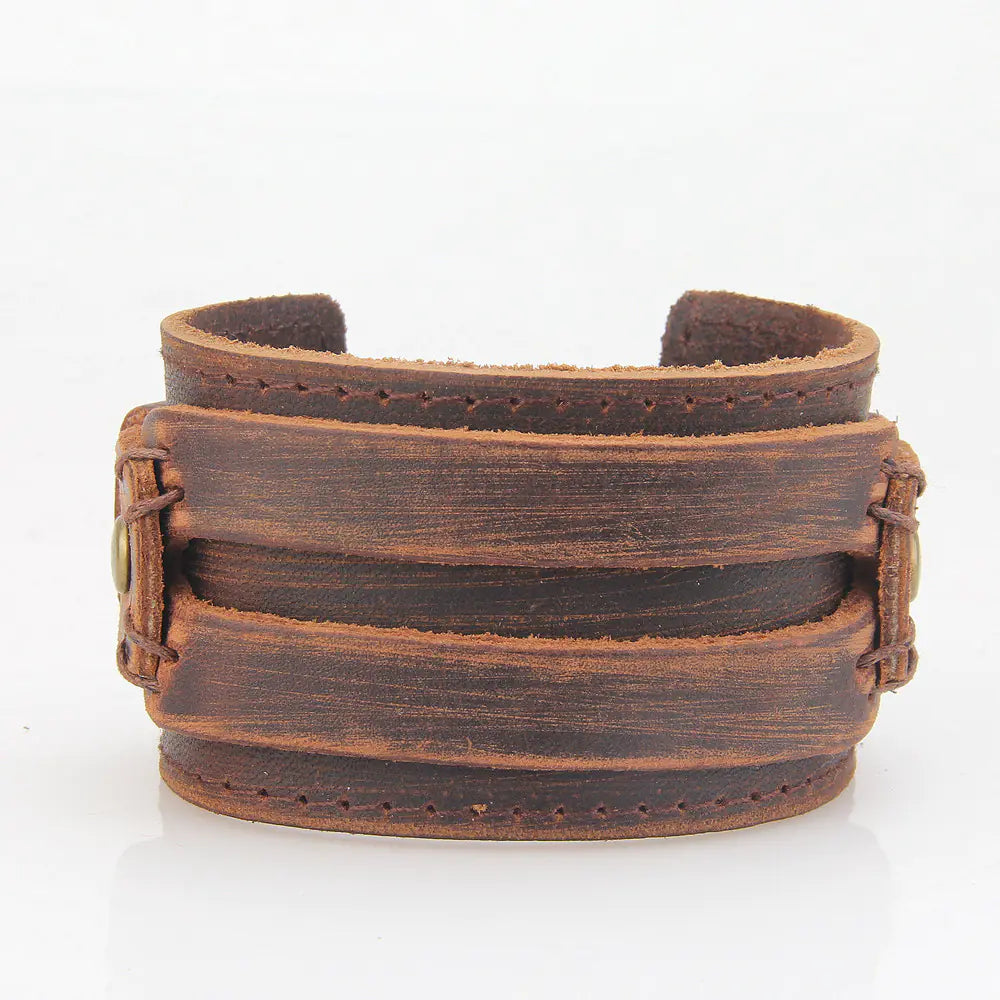 Fashionable Western Leather Multi-Layer Vintage Bracelet