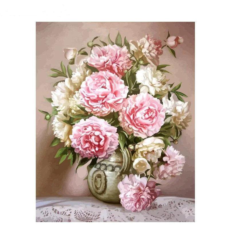 Flower & Woman Paint By Numbers Kit