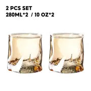 Set of 2 Lowball Whiskey Glasses, 10 oz / 280 ml