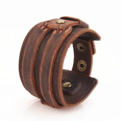 Fashionable Western Leather Multi-Layer Vintage Bracelet