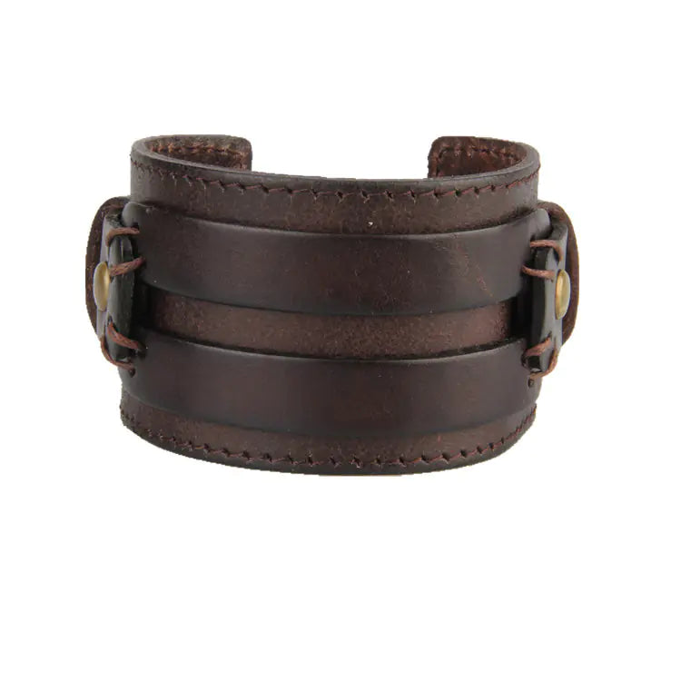 Fashionable Western Leather Multi-Layer Vintage Bracelet