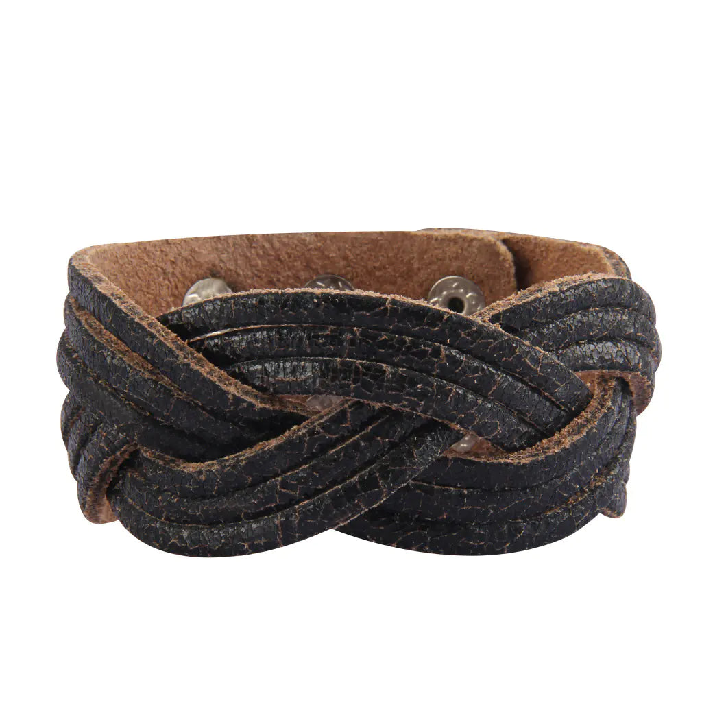 Fashionable Western Leather Multi-Layer Vintage Bracelet